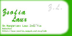 zsofia laux business card